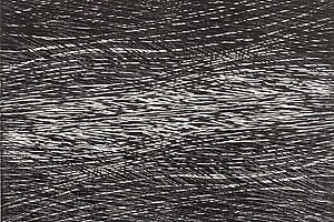 Energiefeld Spiegelung, 2003, Holzschnitt, 54x39,8 cm