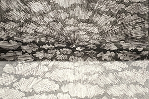 Energiefeld 2, 1979, Aquatintaradierung, 81x61,5 cm