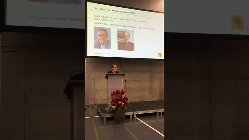 Video link: Franz Bucher: Horwer Anerkennungspreis