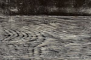 Magisches Feld 2, 1971, Holzschnitt, Zustand, 37,5x50,5 cm
