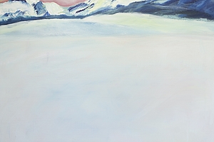 Melchsee Balmeregghornzeichen, Oel und Pigment auf Leinwand, 140x100cm, 2015