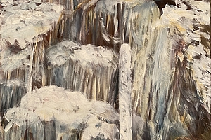 Eiszeichen 3, Kleines Melchtal, 2012/2014, Acryl und Oel auf Leinwand, 55x55 cm