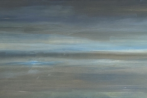 Spiegelung, 2011, Acryl, Oel, Pigment auf Leinwand, La Croix Valmer, 80x210 cm