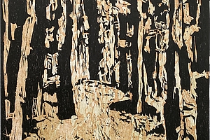 Wald-Zeichen, 1991, Holzschnitt, 53.3x40 cm