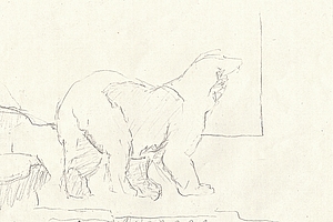 Eisbaer, Blei auf Papier, 1966