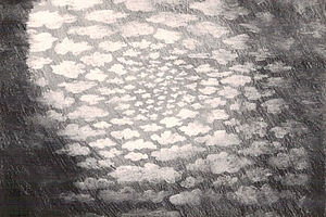 Energiefelder, Bleistiftzeichnungen auf Karton, 90x70cm, 1978-81